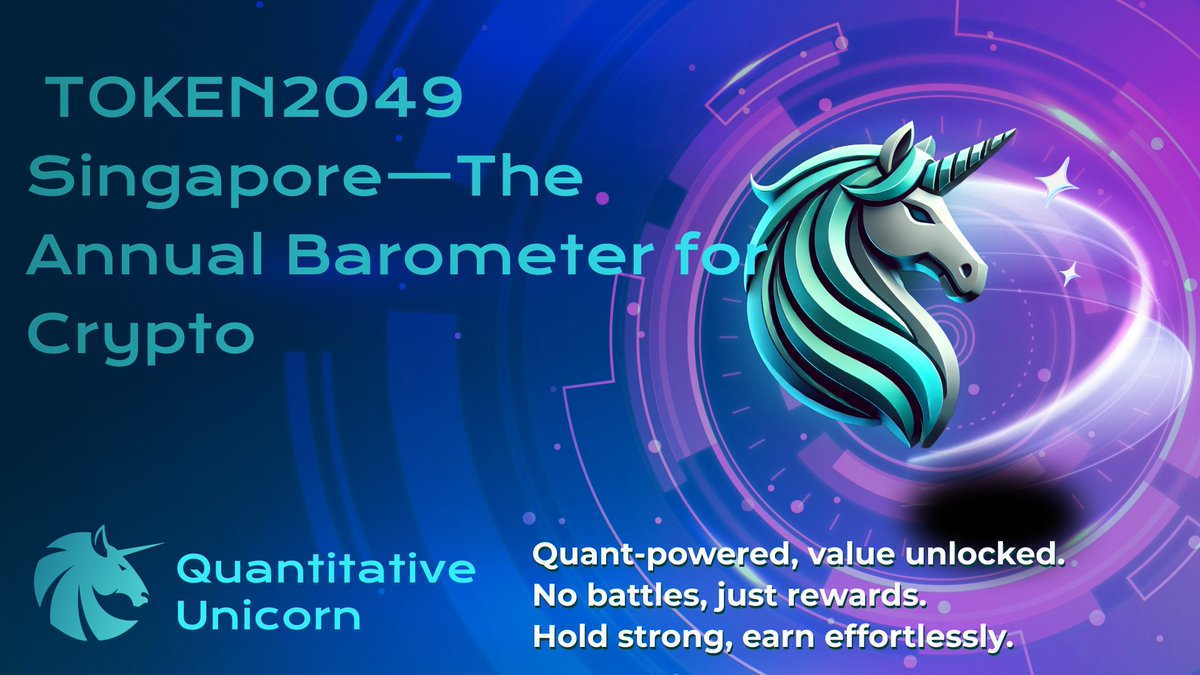 Brc20_QuniX's tweet image. TOKEN2049 Singapore kicks off soon—25K+ attendees, 100s of speakers, 1000s of firms.

Policy, tech, and capital flows may drive market volatility.

📌 QuniX: A key window for sentiment + flow shifts.

🔗 t.me/Brc20_QuniX/330

#TOKEN2049 #Singapore #QuniX