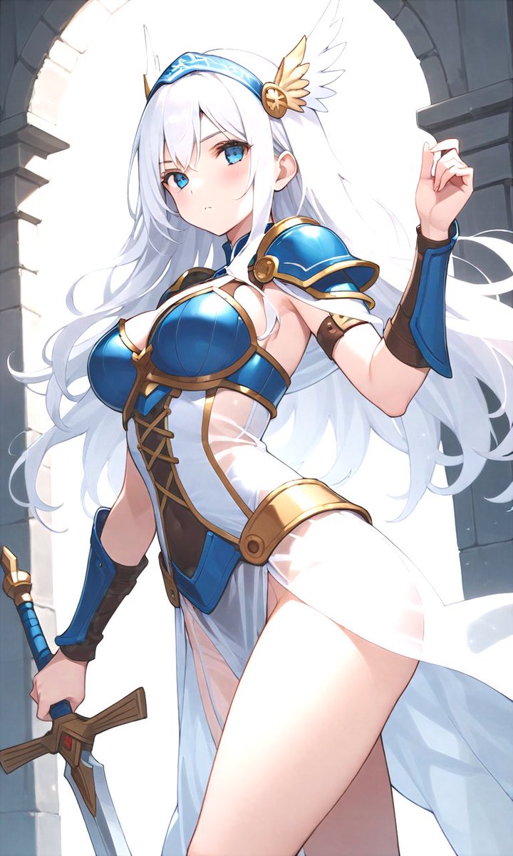 Inner_Garden_'s tweet image. 朝から愚痴って…

「おはよう。ちょうど良かったわ！朝稽古に付き合って。…ほらっ、行くわよ！…ナニグズグスしてるの？…えっ、もしかして朝御飯食べて来たんじゃないでしょうねー？いいわ！その朝食分のカロリー、そぎ落とすまでヤルから…覚悟なさい！」
#MorningPractice #BadMorning #AIart