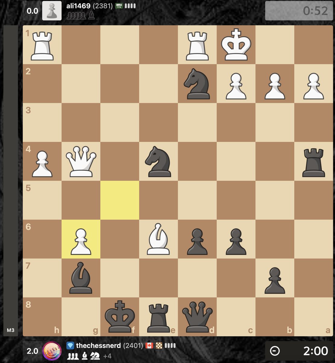 thechessnerd's tweet image. Beautifully Checkmate in 3 I had just now!