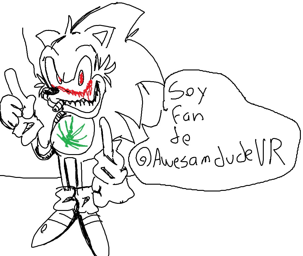 oigan chikoz lez guzta mi nuevo ekze para rerunned se llama nicos, el exe más original y nada calcado del mod. Este exe se papea a Skrembo por que si. Su lore es si y le gusta AwesamdudeVR, su padre. #SonicTheHedgehog #sonicexe #sonicexeoc