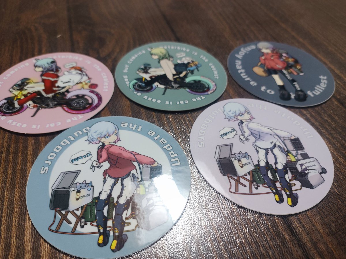 出張から帰ったら<a href="/2020FK7/">えま</a> さんから素敵なステッカー届いてました✨

私のアイコンもえまさんの美麗イラストなので是非みてみて下さい🎉