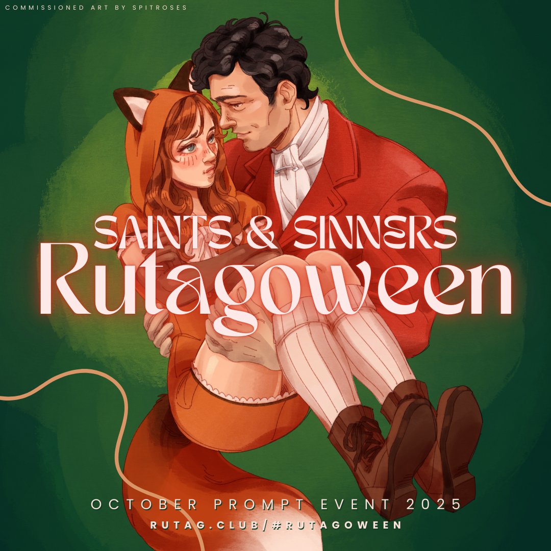 Our Rutagoween prompt event is officially live! The theme is Saints and Sinners, and is open to fic writers and artists! Go check out rutag.club/#rutagoween for more information!! 

Thank you <a href="/spitroses/">i ❤️ hole</a> for the lovely art!