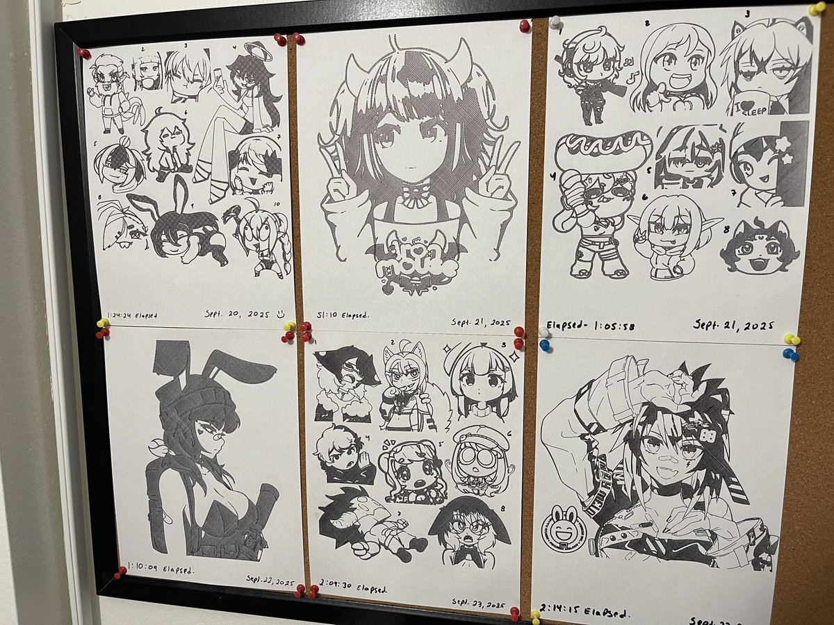 It was a fun week of printing friends on the XY plotter 💞

Next week I’ll be doing some live while on stream and will take more requests too 🔥

I hope everyone likes their prints and I’ll be posting more soon 🎉