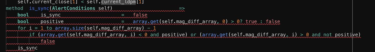 _deepdiveStocks's tweet image. I think this is a compiler bug @tradingview #pinescript
The error is "The `self` argument is not used. The first argument should be used" but I use `self` several times.
I couldn't find out how to submit bug reports .