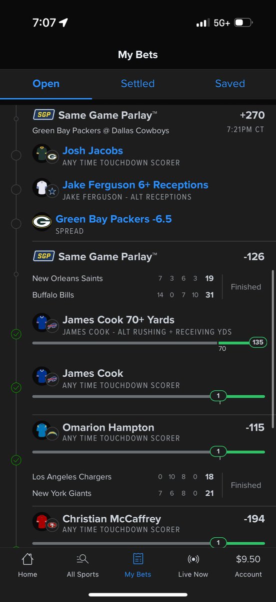 Michael_Pucci11's tweet photo. @br_betting @chaddr01 @DKSportsbook @chaddr01 is my boy and our league started doing this after he hit that bet were now 9/12 today! LFG boys! https://t.co/Xtg8w7hPME