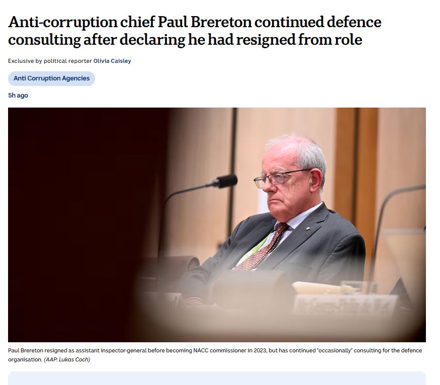 FetchStep's tweet image. There is a Pattern here.
PM Albanese's choice for the #NACC does not understand the definition of corruption or conflict of interest so Labors Government is full of Lawless corruption, fraud, and conflicts.
Albanese's "Captains Pick " would be better suited in the Trump's team.