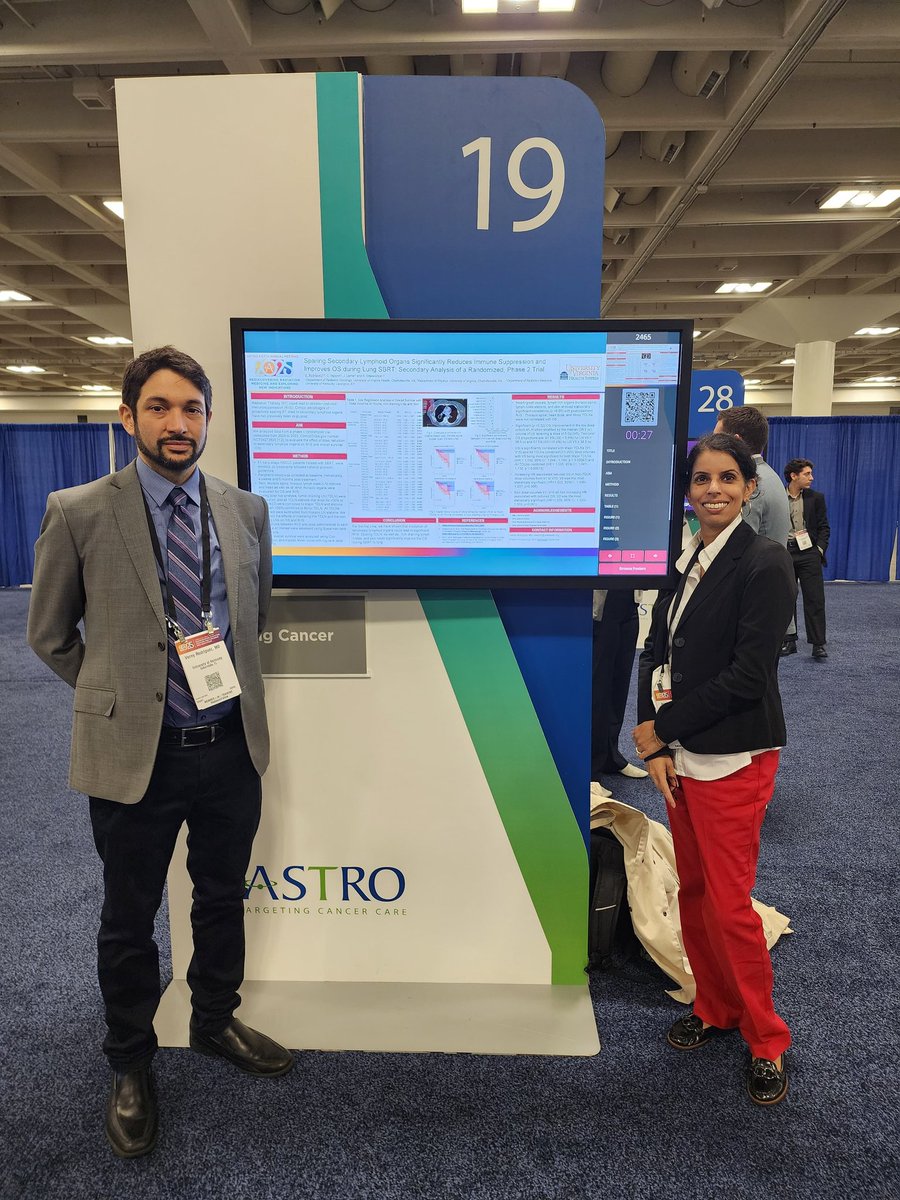 Supporting our residents in their poster presentations. Here Dr Rodriguez presents on
Sparing secondary lymphoid tissue <a href="/RadoncUk/">UK RadOnc</a>
