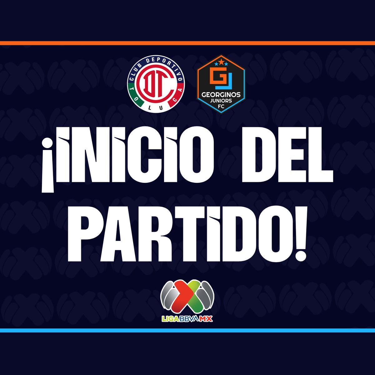 GeorginosJrs's tweet image. ⏱️ / 0&apos; / Inicio del Partido / ¡Comienza el Partido en la cancha del Nemesio Diez!

#TOL 0-0 #GJS 

#JuntosXM4s