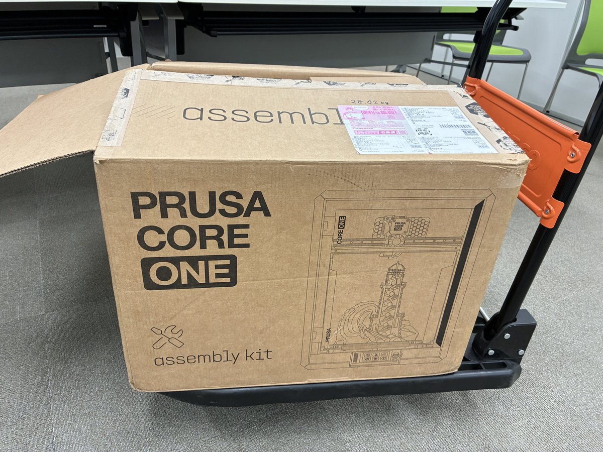 JIZAI_3DP's tweet image. 当社はじめての挑戦💪
3Dプリンタ(PrusaCoreONE)
を組み立てます！

今週中に完成させるのが目標です
#prusaresearch 
#prusacoreone
