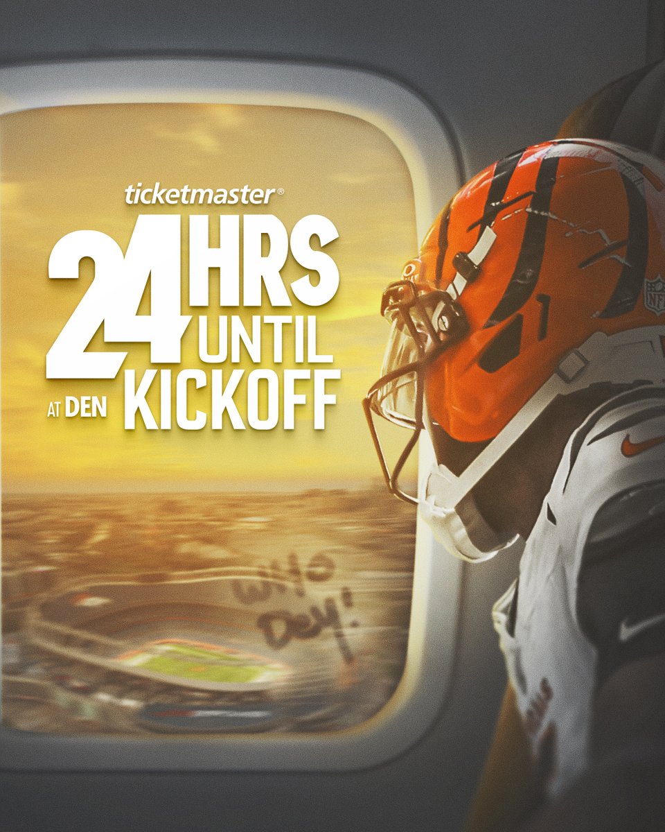 Primetime pending.

#CINvsDEN | <a href="/Ticketmaster/">Ticketmaster</a>
