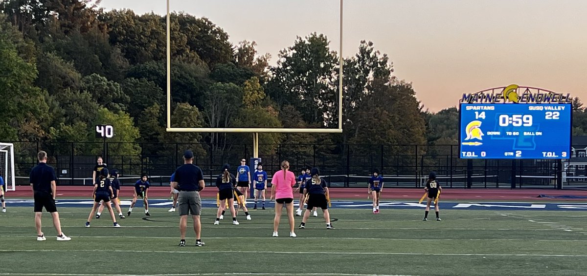 We had our last Youth Girls Flag Football Home Games Tonight!
