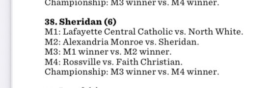 IHSAA Class A Sheridan Girls Soccer Sectional Pairings