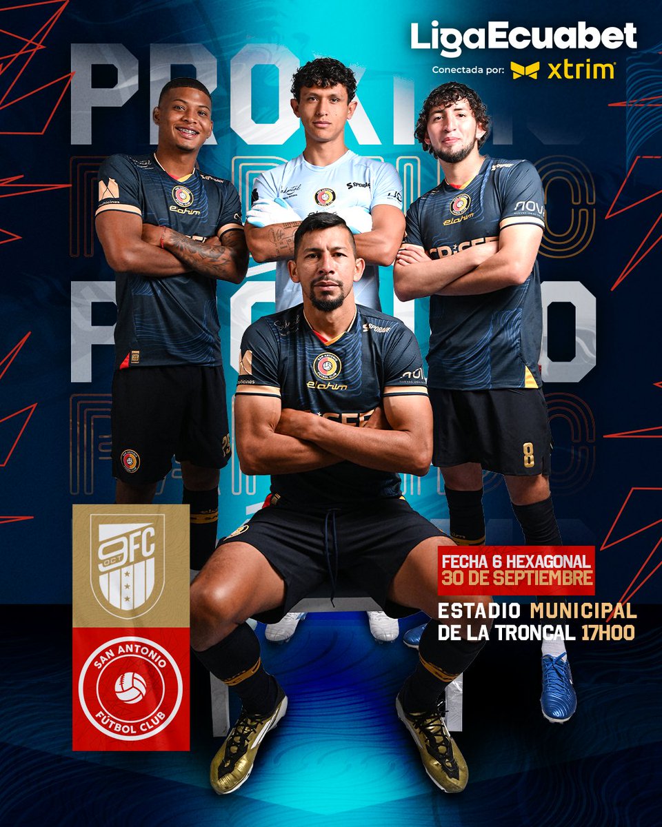 Se viene la fecha 6️⃣ del hexagonal 🆚 <a href="/9deOctubrefc/">9 de Octubre F.C.</a>

Insistir y creer 💪

¡Vamos San Antonio! 🔴🟡

#FamiliaCammarata 
#SomosDePrimera 
#SanAntonioFc