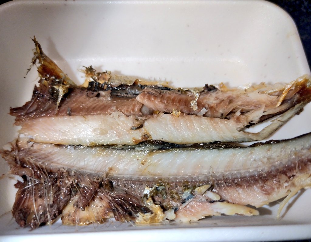フォロワーさん
#おはようございます

先日のお部屋居酒屋メニューは
オーブンだけで作る
焼き魚セット🐟

オーブンのトレイに
アルミホイルを敷いてから
もう1枚は丸めて広げ直し
溝に脂が落ちるように🐟

いわしは冷凍でしたが
中までしっかり熱が
通って美味しかったです

#おはツイ
#おうち居酒屋