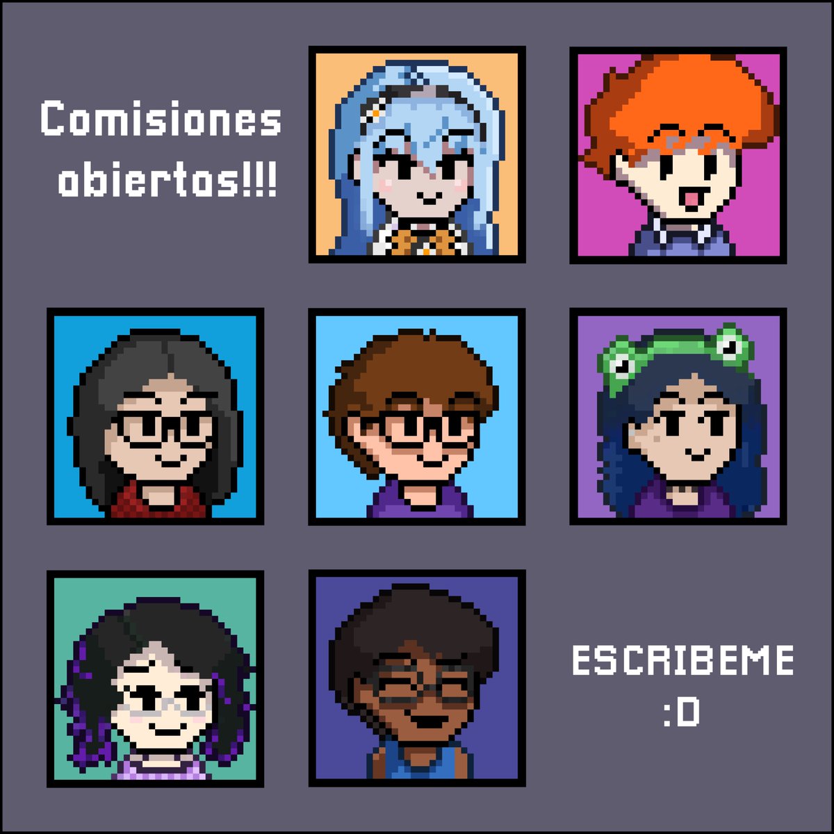 Daviswag7u7_'s tweet image. ✨ ¡Comisiones abiertas! ✨
Personaliza tu foto de perfil con mi estilo 💜
💸 Desde $6 USD
DM abierto para pedidos 🦖 #pfpcollection  #pixelartist  #commissionsopen