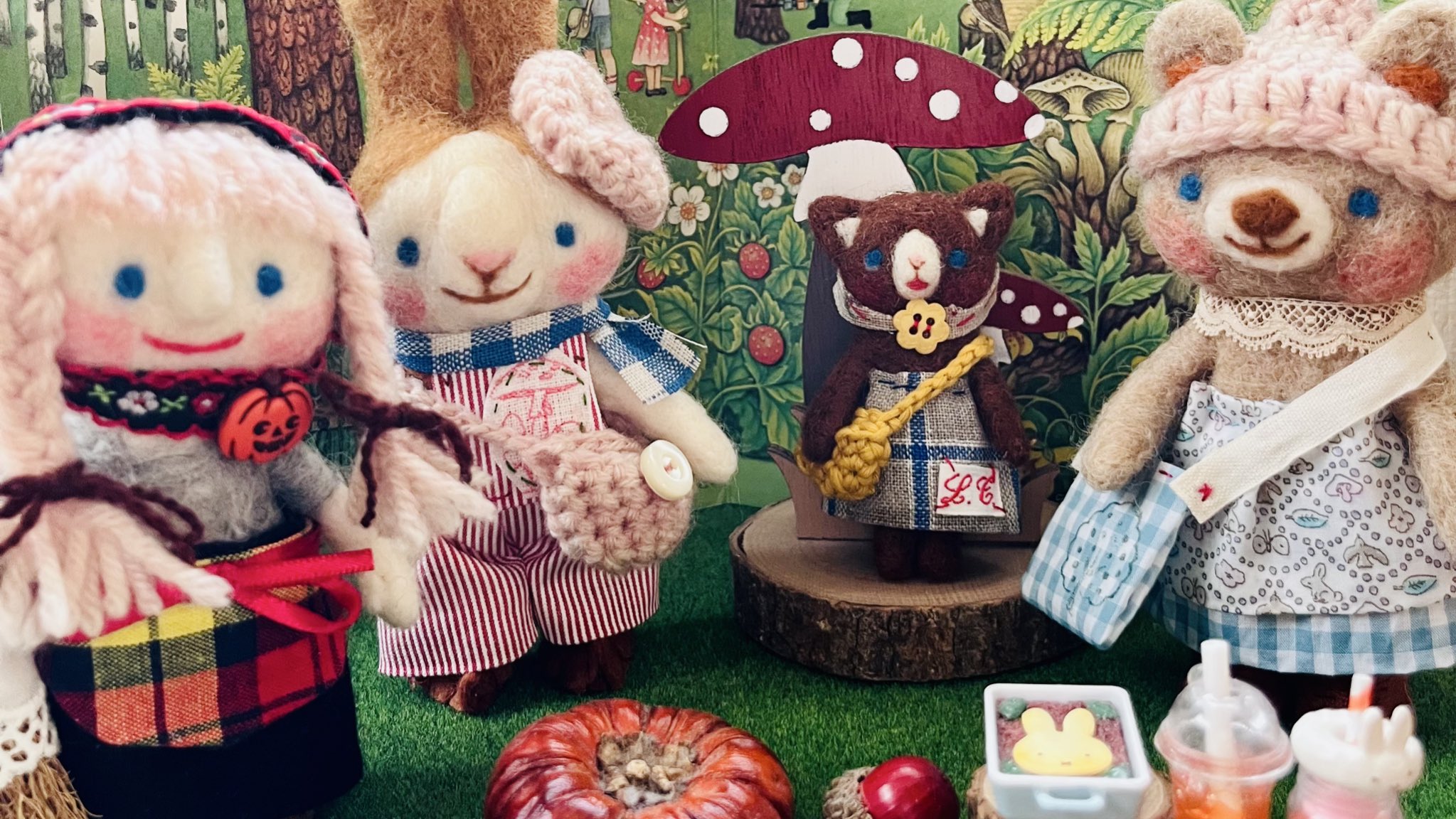 展示のみ☆mofuwako-bo もふわベア 羊毛フェルト ふわ*もこ (@yuko.fuwamoko) • Instagram photos and videos