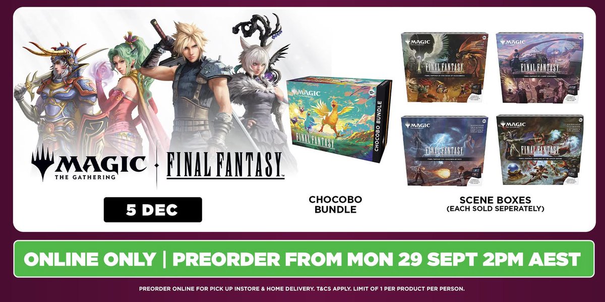 mtg final fantasy scene box pre order Magic: The Gathering - Final Fantasy Holiday Scene Box main image 0