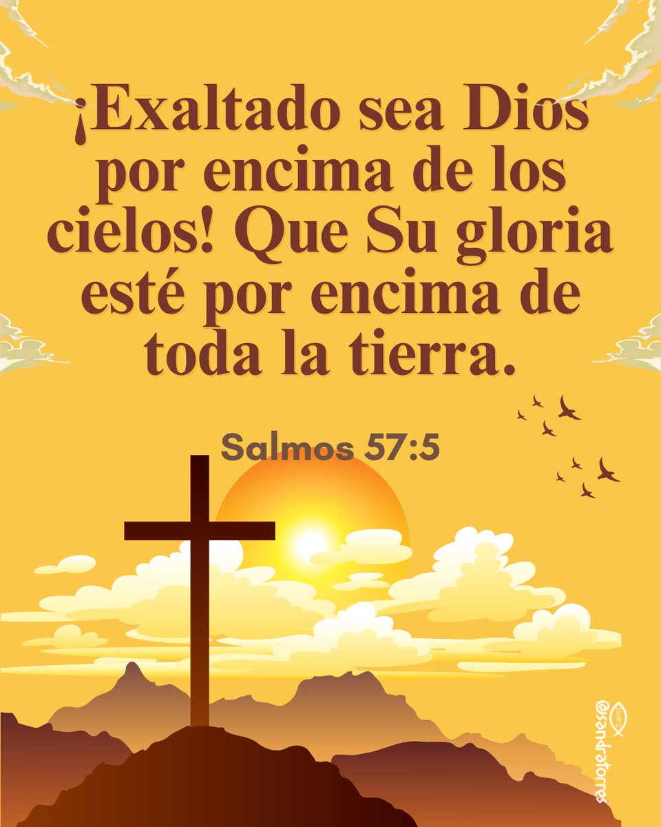 📖 Salmos 57:5
¡Exaltado sea Dios por encima de los cielos! Que Su gloria esté por encima de toda la tierra.
<a href="/Rossbruzzone23/">Rossana Bruzzone 🇮🇹🇳🇮</a>
<a href="/YBushart/">Yolanda 🇳🇮</a>