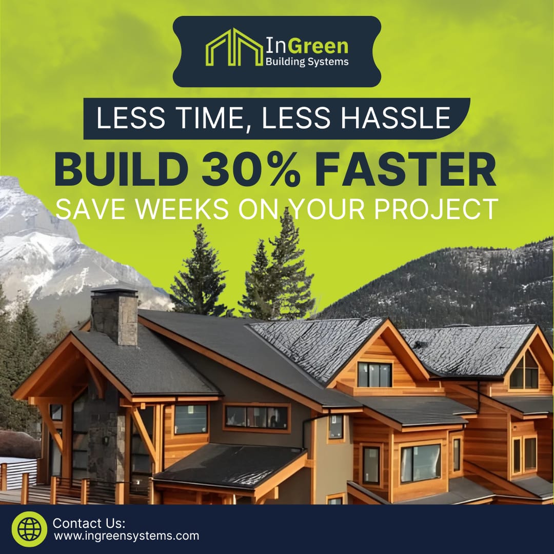 InGreenBSystems's tweet image. With InGreen Systems, you&apos;re saving both time and money!  In an era of trades shortages and rising costs, we’re paving the future of home building.  InGreen Systems is leading the way in innovative, efficient construction. #BuildingTheFuture #InGreenSystems…