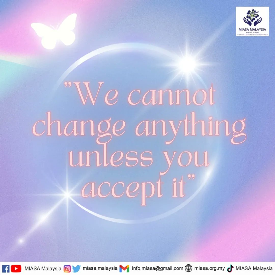MIASAMalaysia's tweet image. 🌿 True change starts with acceptance — not denial. Healing begins when we face reality with compassion. 💛 #HealingJourney #Acceptance #MIASAMalaysia
