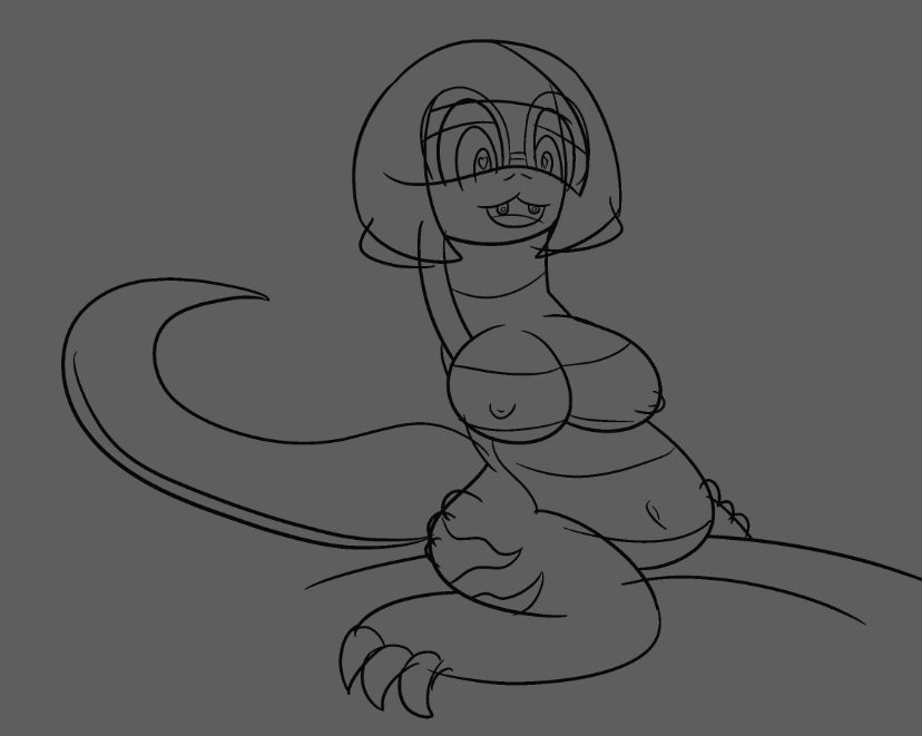 an unfinished tsuch drawing i didnt get around to finishing