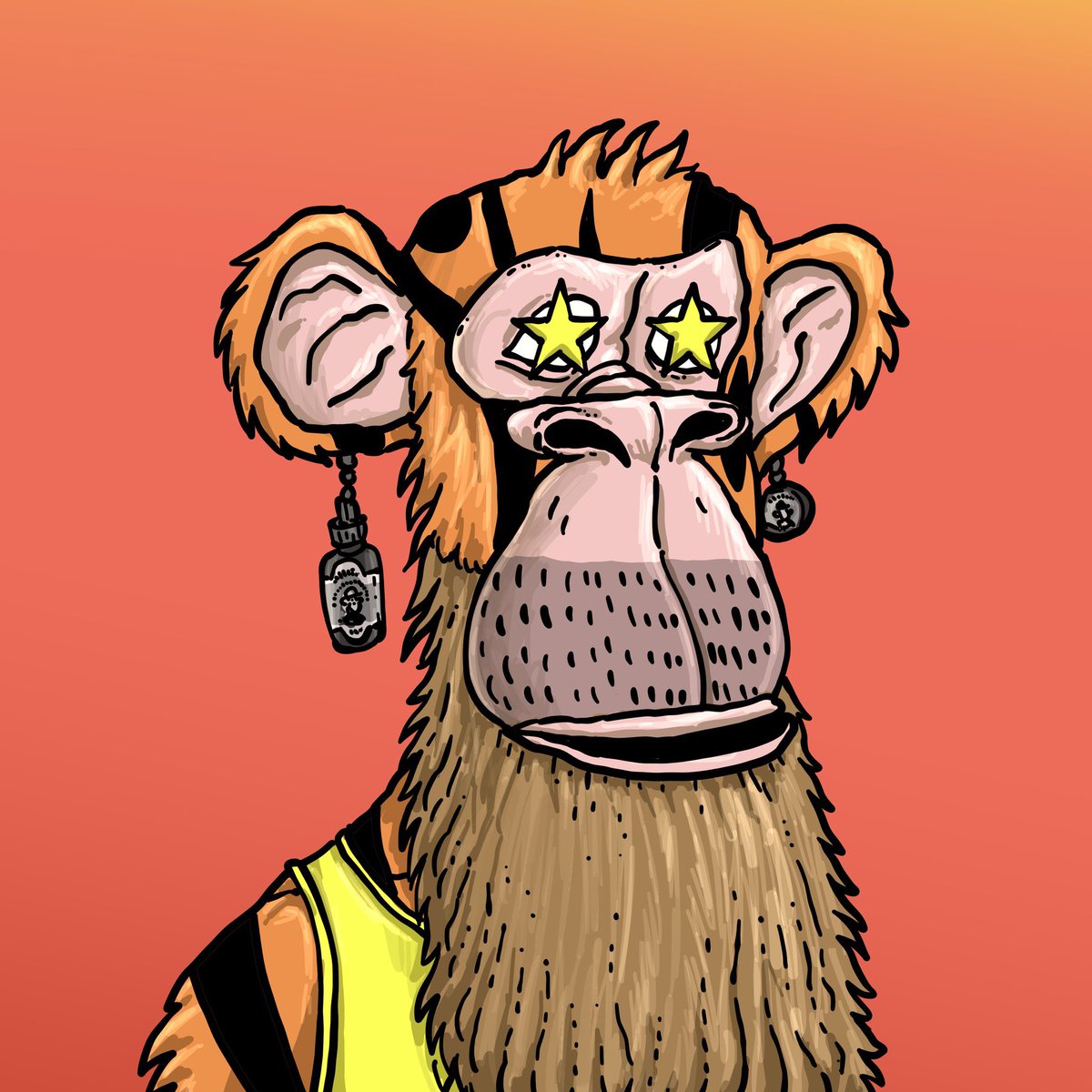 1/1 by <a href="/dfart2287/">Dale</a> 

Those earrings tell a story 👂 
The beard gains are strong 💪 
The eyes confirm it 👀 

 Never 🪒 

<a href="/BASocietyXRP/">Bearded Ape Society</a>