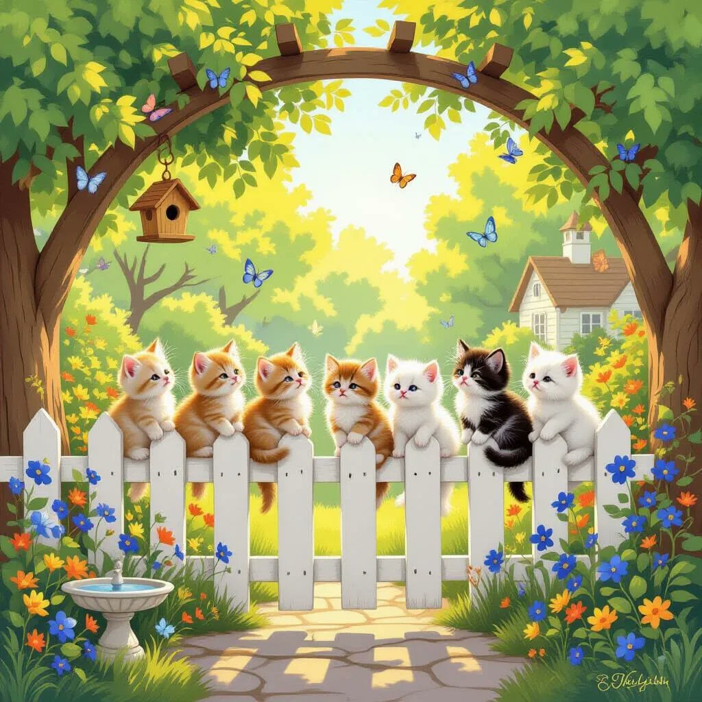 Purfect White Picket Fence!