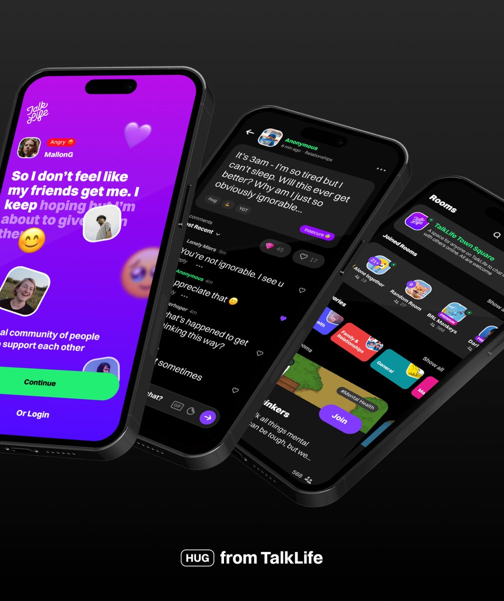 TalkLife tweet media