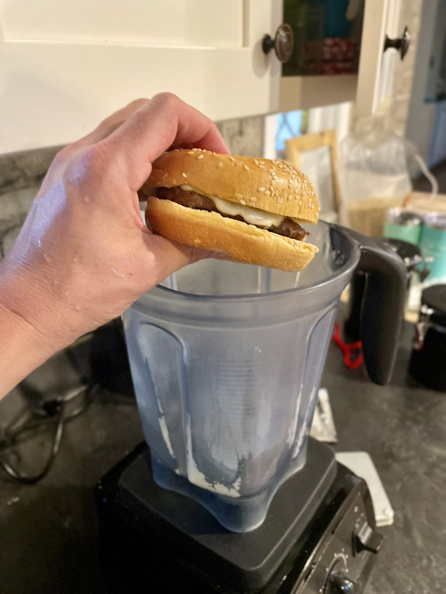 mooreevin's tweet photo. My daughter and I got into disagreement at a wedding that resulted in putting a cheeseburger in a blender.

And being able to write a sentence like that, amongst so many other reasons, is why I feel fortunate beyond measure to be her dad. https://t.co/7fPHqK6W16