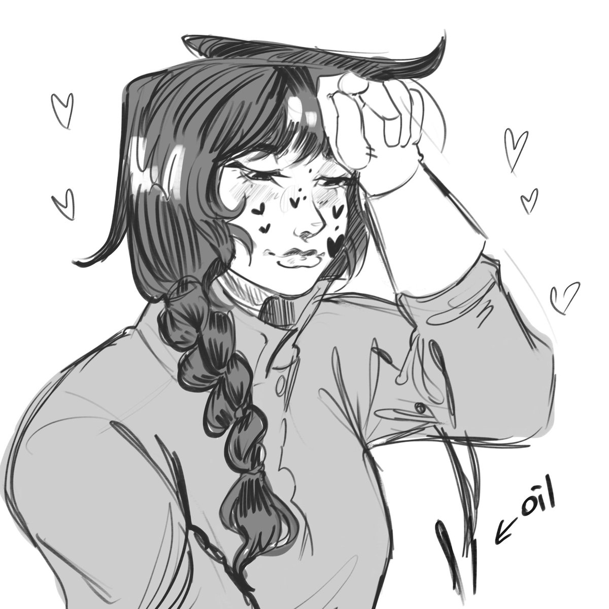 fluffizer's tweet image. [Oc x Canon] Everything she does turns beautiful..