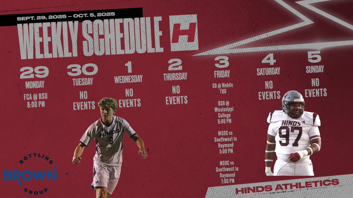 Bye week for Soccer and Football lands on the same week! 

The only action happening this week is on Friday!