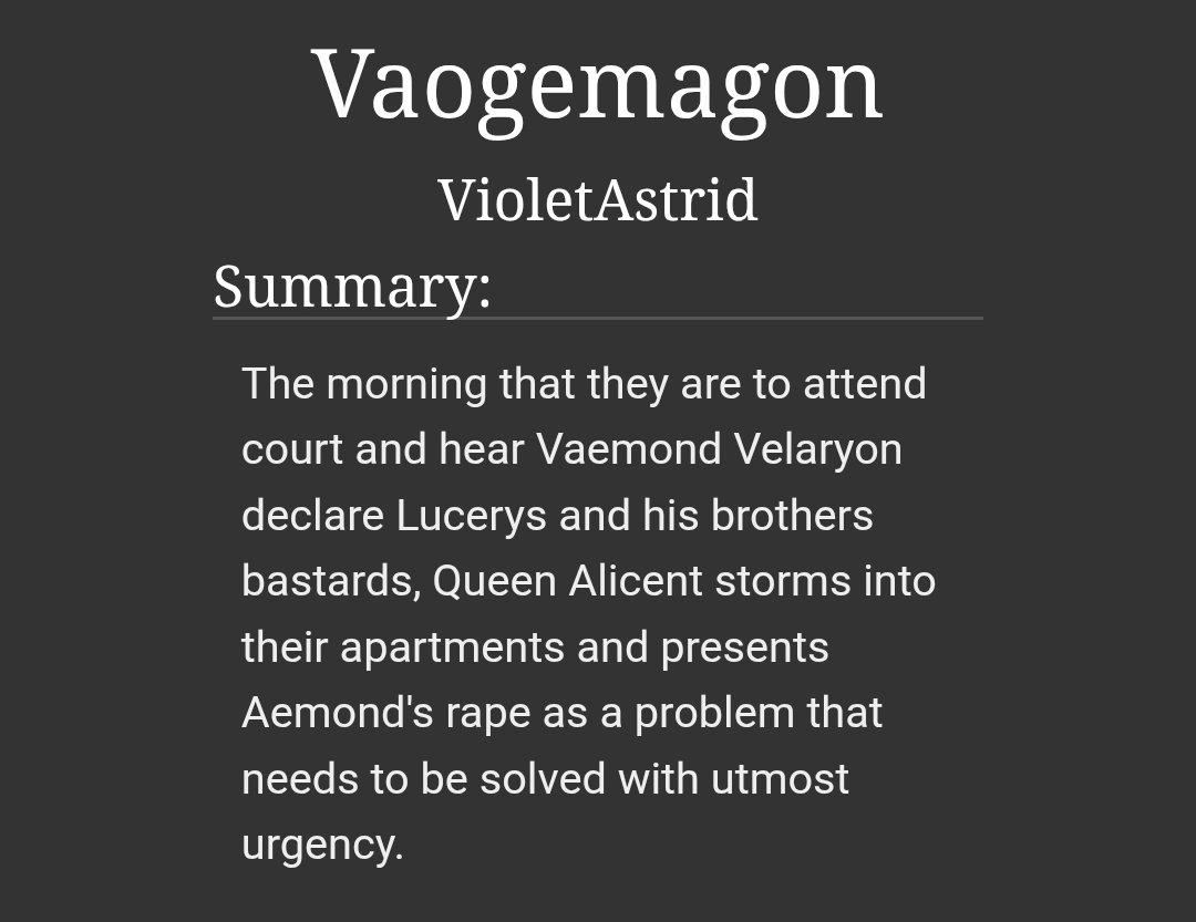 viletteastrid's tweet image. Vaogemagon || 3868 words || Mature || Lucemond Alternate Dance || a/b/o AU || Bottomond Week || 

archiveofourown.org/works/71512556
