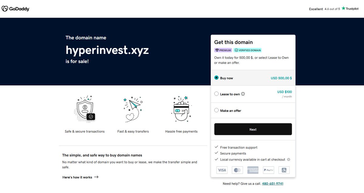 hyperinvest.xyz is for sale 
$500
10 Extensions