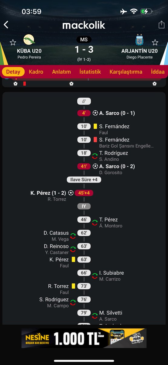 arjantin yaklaşık 85 dakikasını 10 kişi oynadığı maçı tam anlamıyla nasıl oynanması gerekiyorsa öyle oynayıp domine etti.
