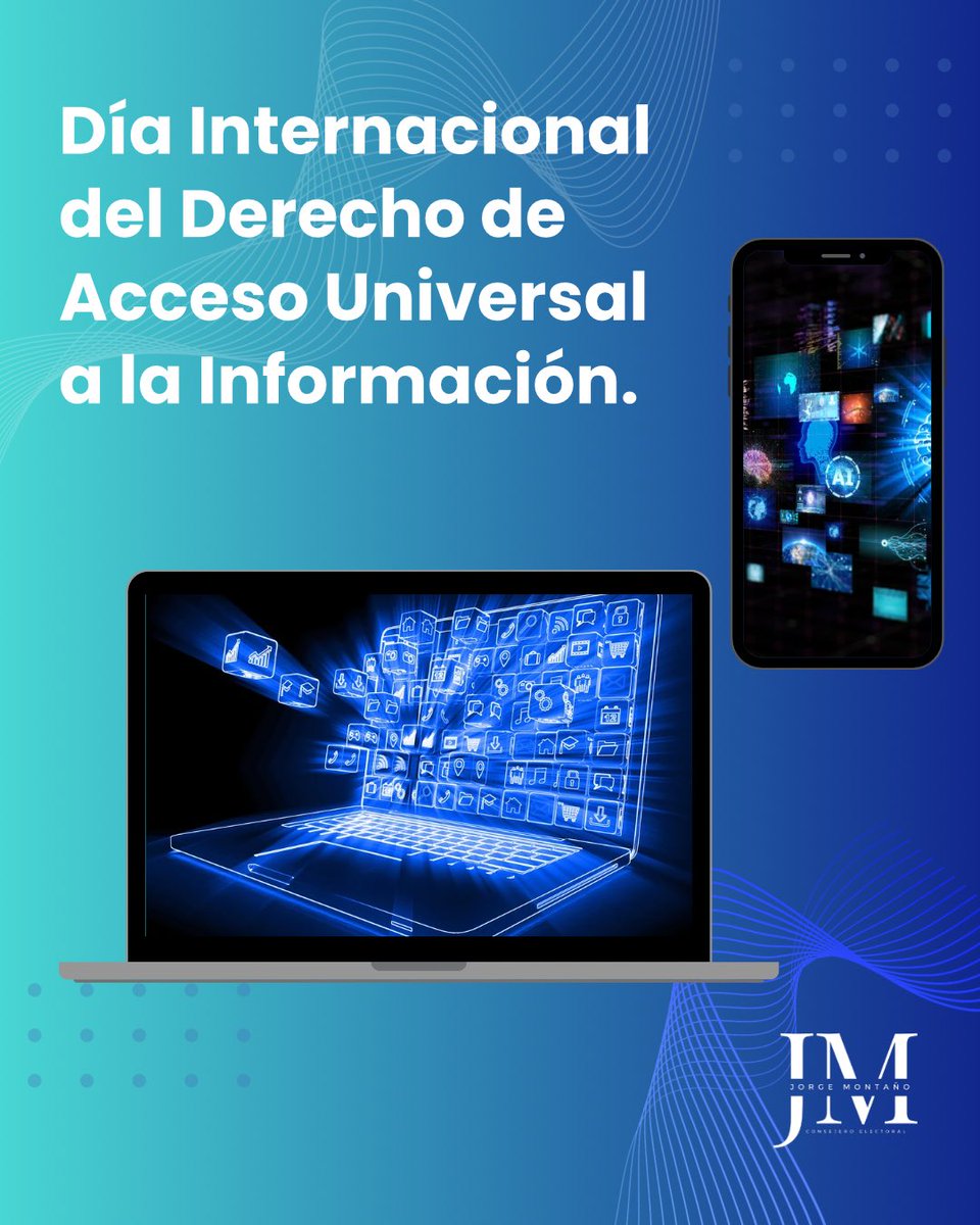 Montano_Ventura's tweet image. 🌐 Día Internacional del Acceso Universal a la Información 2025

En un mundo cada vez más digital, es crucial garantizar un acceso a la información que sea:
✅ Oportuno
✅ Completo
✅ Transfronterizo

#Infórmate 
#CiudadanosInformados 
#TICs