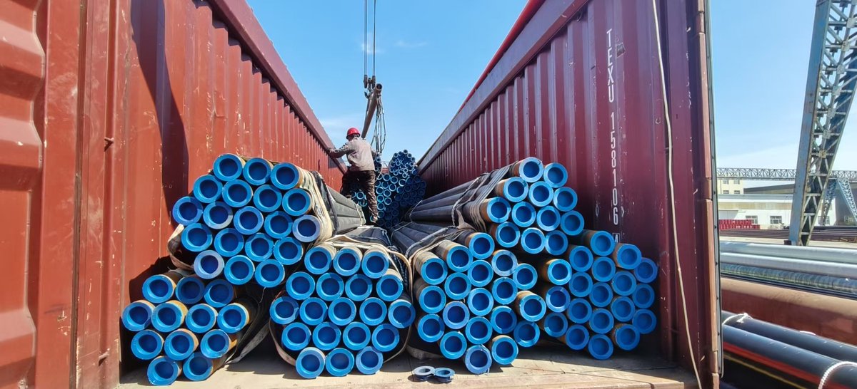 BotopSteel's tweet image. Shipment of API 5L Grade B Seamless Steel Pipes with DIN 30670 3LPE Coating in Open-Top Container💯
If you want to know more information, you can contact us:
📩 sales@botopsteelpipes.com
☎ Whatsapp:008613463768992
🌐 botopsteelpipes.com
#api5l #api5lgradeb #api5lgrb