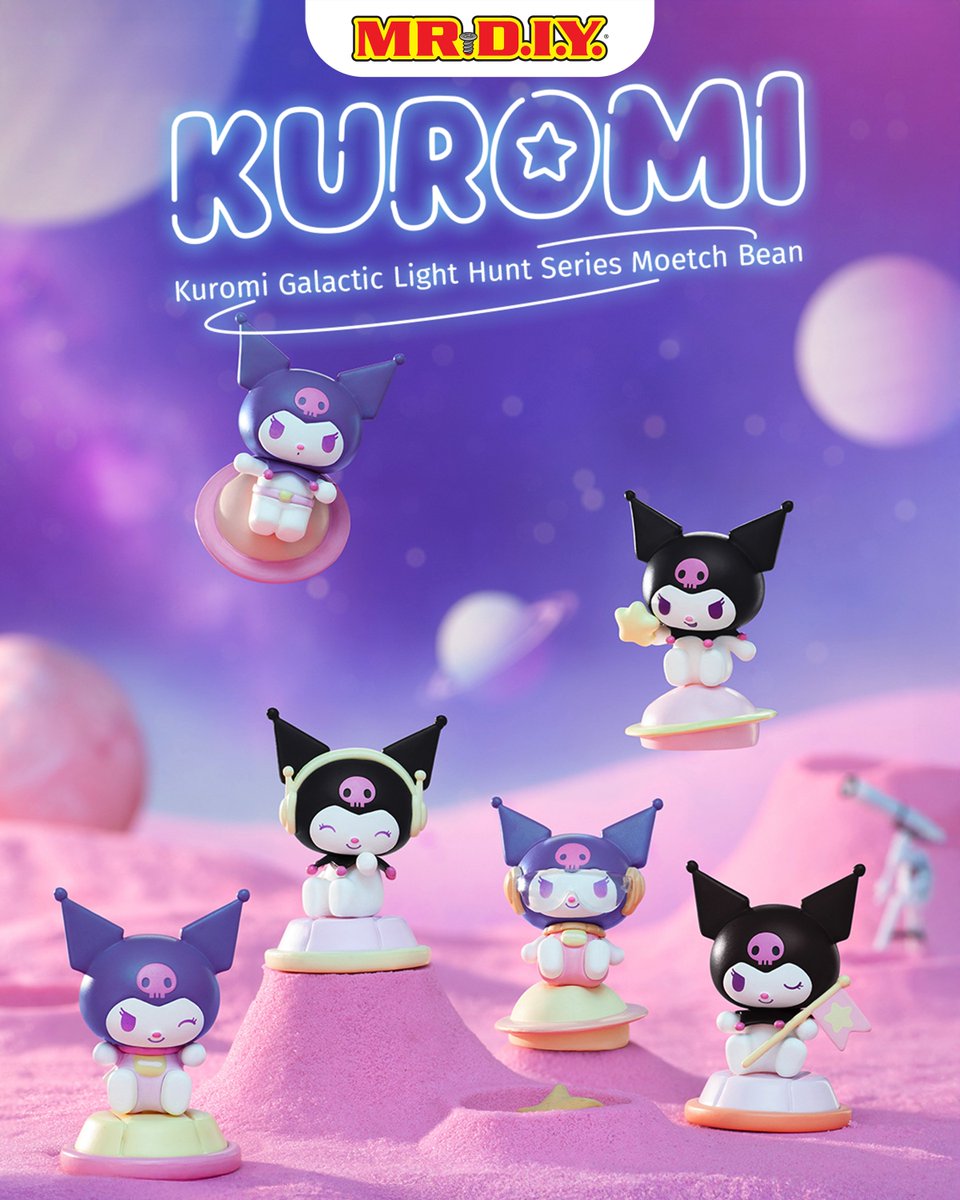 mrdiyPH's tweet image. Which Kuromi will you get? 🎁 

Blind packs with 12 collectible designs are now at MR DIY! Add a spark of cuteness and a dash of sass to your shelf today! 💜✨

#MRDIYPH #AlwaysLowPrices #MeronDIYan 
#Sanrio #Kuromi #KawaiiFinds #BlindPack 
#NewArrival