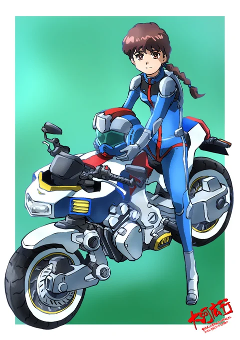 頭空っぽラクガキ1081 「機動戦士ガンダム」から「RX78っぽいオートバイ」 なんかエアリアルなバイクが出てたので触発されて描いてみた。 バイクと言うよりMS制御の技術で作られた足回りというイメージです。