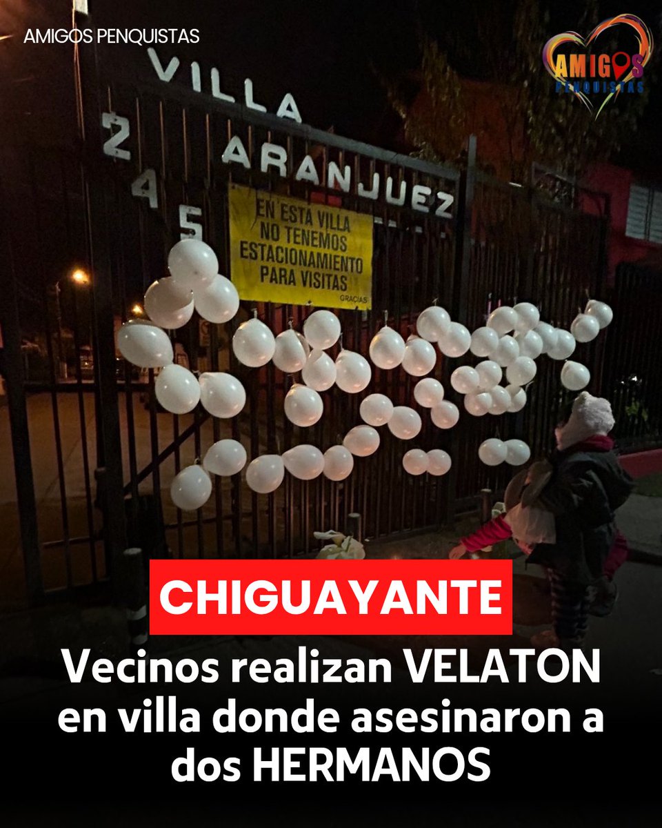 Amigopenquista's tweet photo. #APInforma #URGENTE
Vecinos de la calle Libertad hacia el río, cercanos a la Villa Aranjuez de Chiguayante realizan una VELATON donde fueron BALEADOS dos hermanos que perdieron la vida.
Hasta el momento la única imputada es su madre, quien fue detenida tras arrancar del lugar en el vehículo del hijo hacia la región de Ñuble.