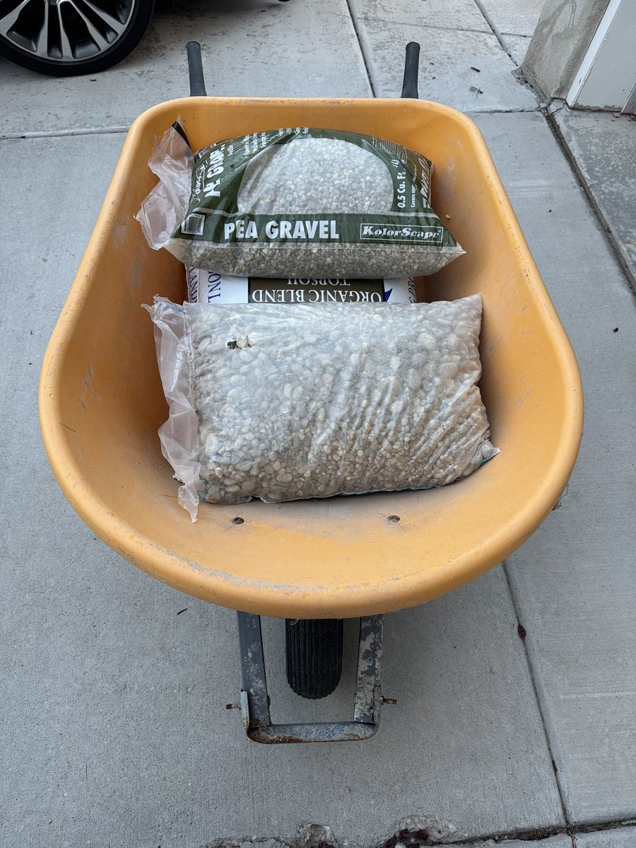 Headed to the yard after leaving Lowe’s.