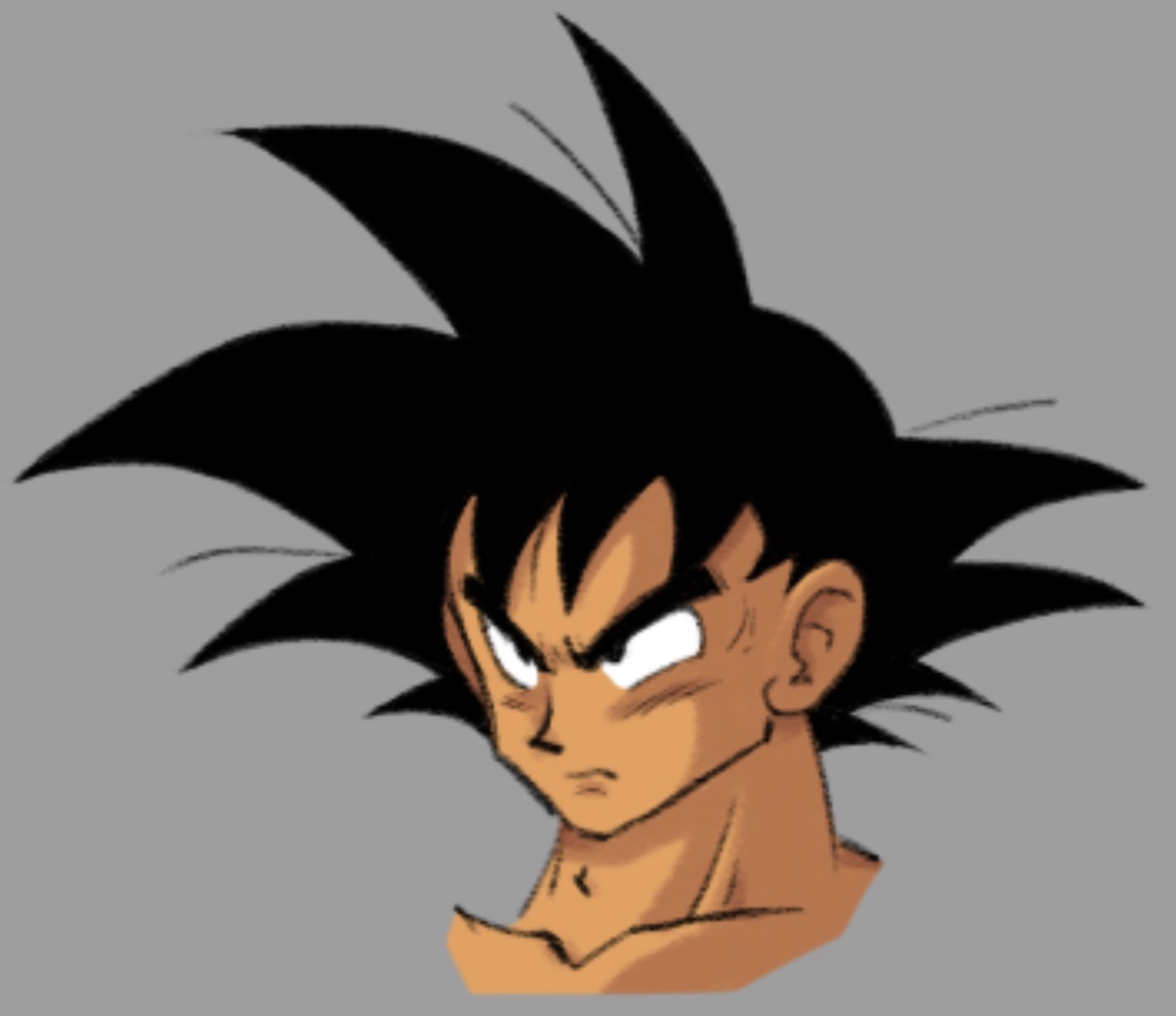 teaching myself to draw goku