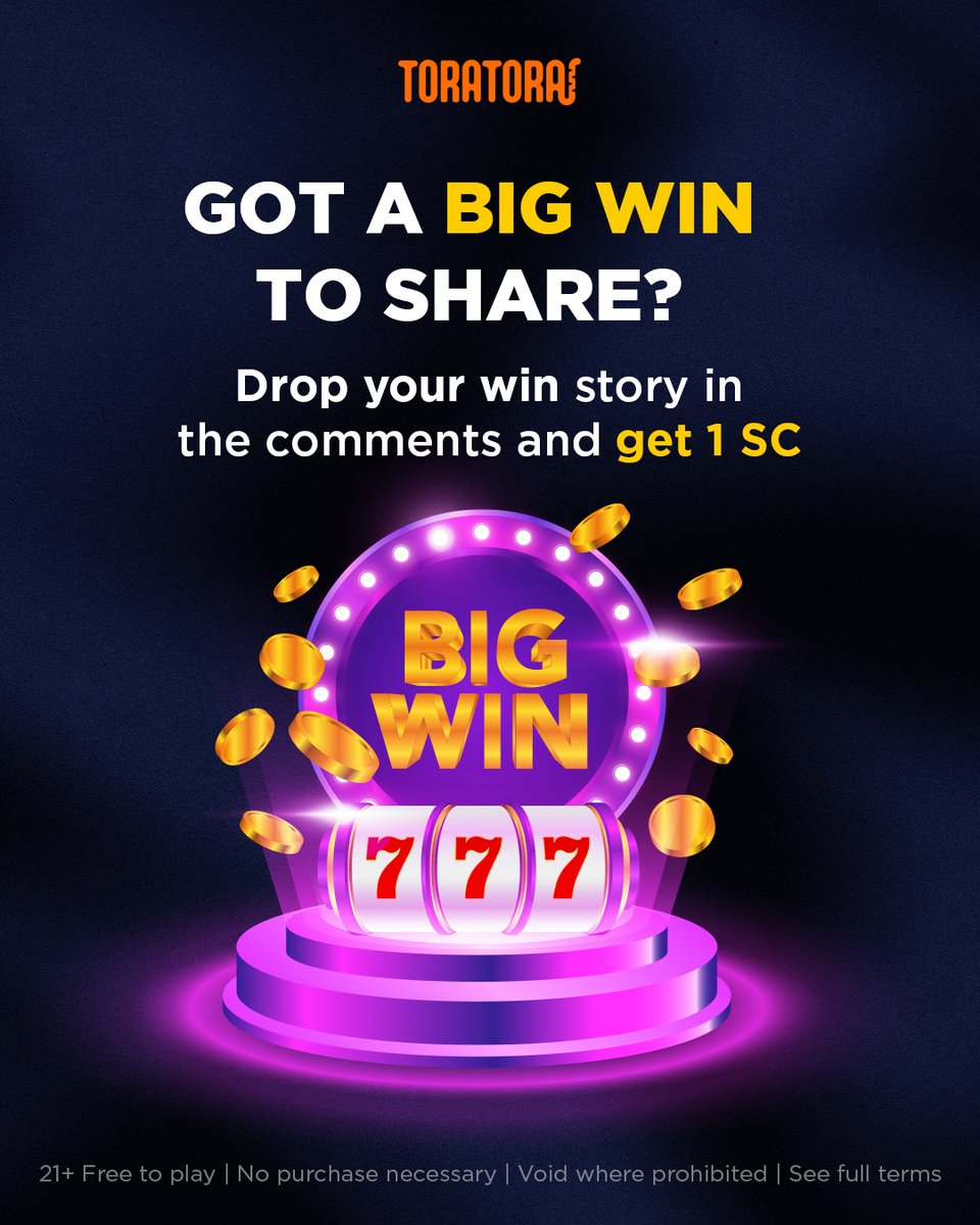 toratoracasino's tweet image. 🎉 Show Off Your Win, ToraTora Fam! 🎉

Got a lucky spin story on ToraTora?  Drop it here and flex your WIN with us!
Didn’t hit a win this time? No worries — we’ve got your back with a bonus boost 

👉 Share &amp;amp; Comment below → Get 1 SC + 1000 GC

#ShowOffYourWin #SpinAndShine