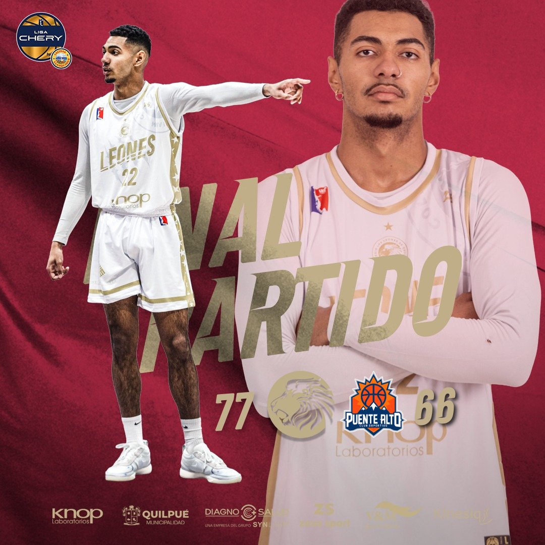 🦁 ¡Triunfo en casa!
🏀 CDC Los Leones 🆚 CD Puente Alto
🏆 #LigaCherybyCecinasLlanquihue
🏟️ Gimnasio Colegio Los Leones
📊 bit.ly/46CQTfX

#VamosLeones
