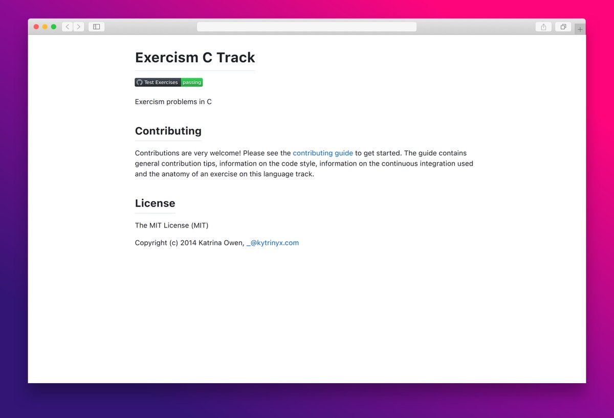 essamamdani's tweet image. Exercism C Track
Practice C programming with fun exercises and community collaboration for all skill levels.
#CProgramming #CodingPractice #OpenSource