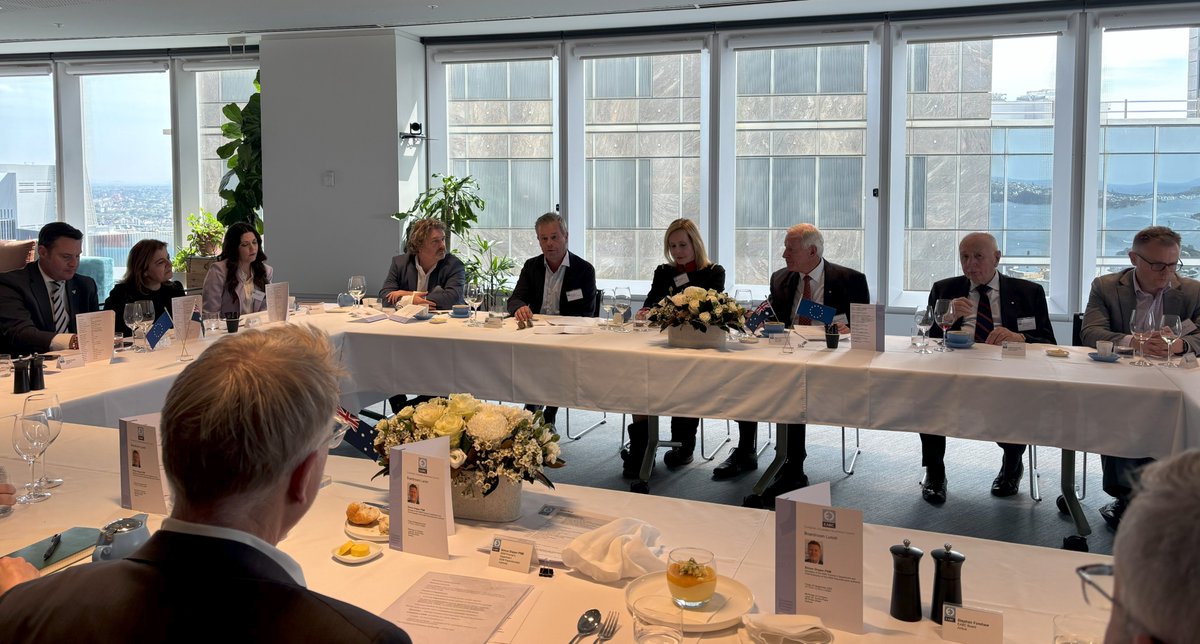 Great to welcome Secretary Simon Draper PSM to discuss strengthening cooperation with industry, universities &amp; European partners to deliver the NSW Government’s priorities across infrastructure, housing, energy &amp; digital transitions, and boosting economic dynamism &amp; resilience.