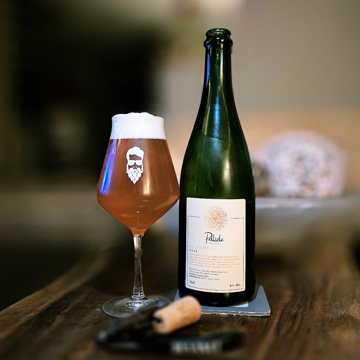 HopsOnCardano's tweet photo. Happy Sunday HOPS
Enjoying the final leg of the NFL-day
What a great beer, this Pellicle from Belgium
"Bellerose"
Blend of 1 & 2 year lambic macerated on Mirabelle plums
Cheers!
#SomethingsBrewing #LetsBrewTogether #CNFTCommunity #CNFTProject #NFT #CNFTs #craftbeer #brewing #brewery #lambic