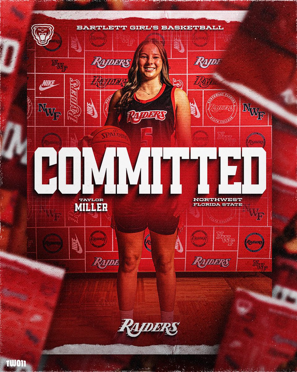Taylor5Miller's tweet photo. So thankful to announce my verbal commitment to Northwest Florida State! I can’t thank God enough for getting me to this point, I couldn’t have done any of it without trusting His plan. And a huge thank you to @bartwalker32 and @NWFRaiders_WBB for believing in me! #soundthesiren https://t.co/pa5OWBoVsL