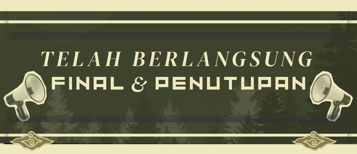 [𝐓𝐄𝐋𝐀𝐇 𝐁𝐄𝐑𝐋𝐀𝐍𝐆𝐒𝐔𝐍𝐆 𝐅𝐈𝐍𝐀𝐋 𝐃𝐀𝐍 𝐏𝐄𝐍𝐔𝐓𝐔𝐏𝐀𝐍 𝐂𝐘𝐀𝐍𝐈𝐃𝐄 𝐗𝐗𝐈𝐗 𝐔𝐍𝐈𝐕𝐄𝐑𝐒𝐈𝐓𝐀𝐒 𝐔𝐃𝐀𝐘𝐀NA] 
Seluruh rangkaian acara CYANIDE XXIX telah berlangsung
Terimakasih kepada seluruh partisipan dan panitia yang turut menyukseskan acara ini 🫰