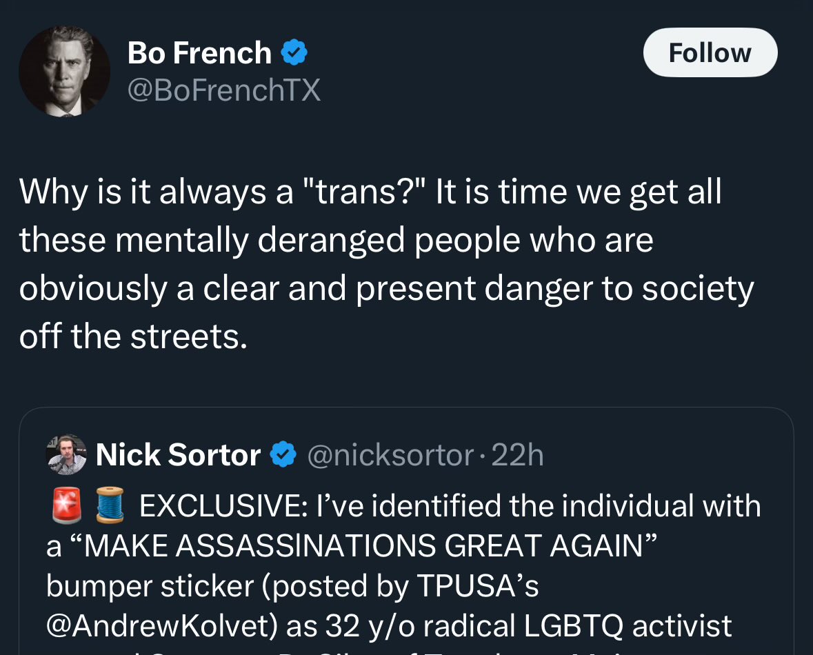 RustyFreedom's tweet image. The party of freedom wants to round up groups of people Bo dislikes.