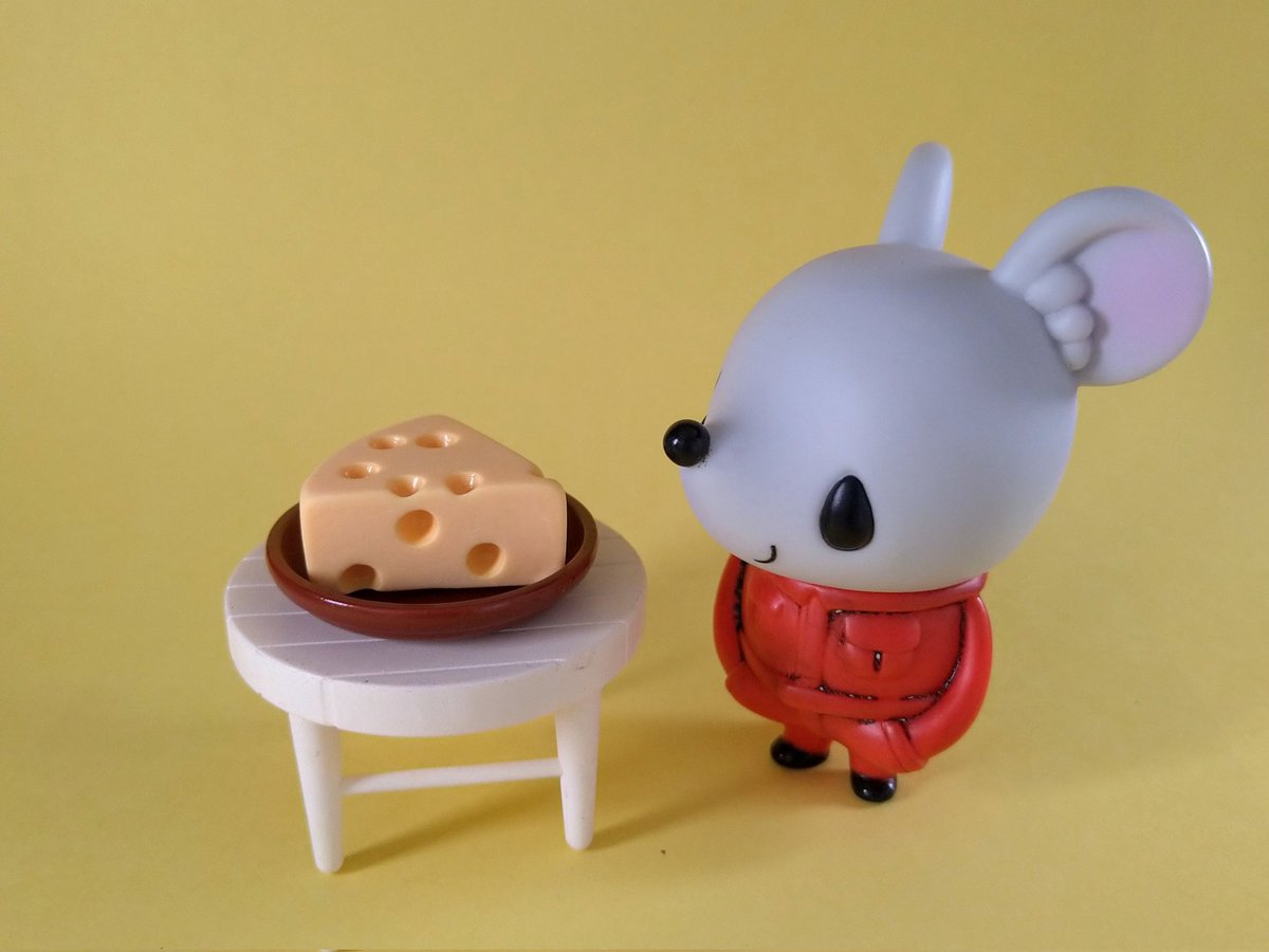 Qoo(*´꒳`*) ＋ねずみ ネズミのチュッチュ